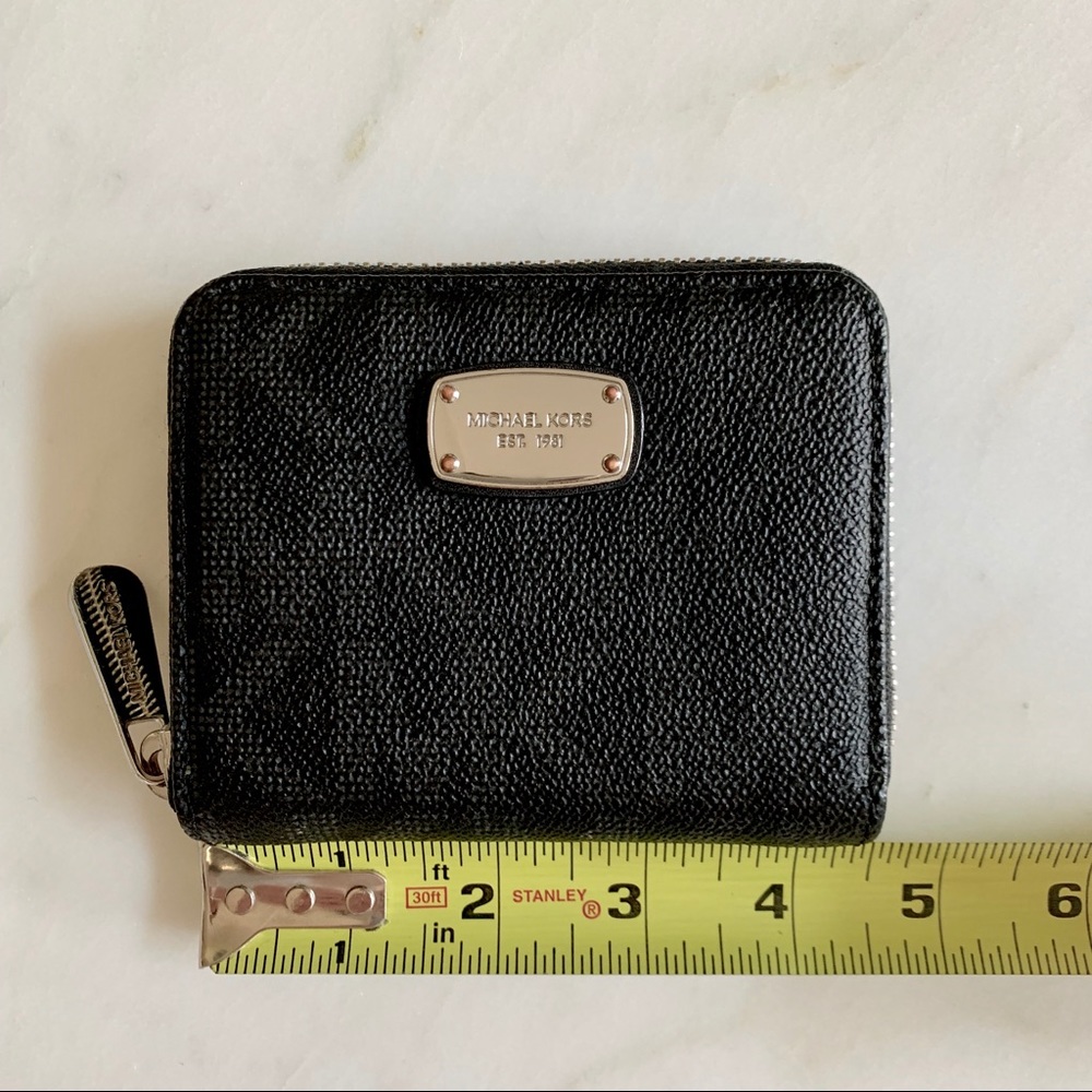 SOLD Michael Kors Square Wallet Black - Picture 7 of 8